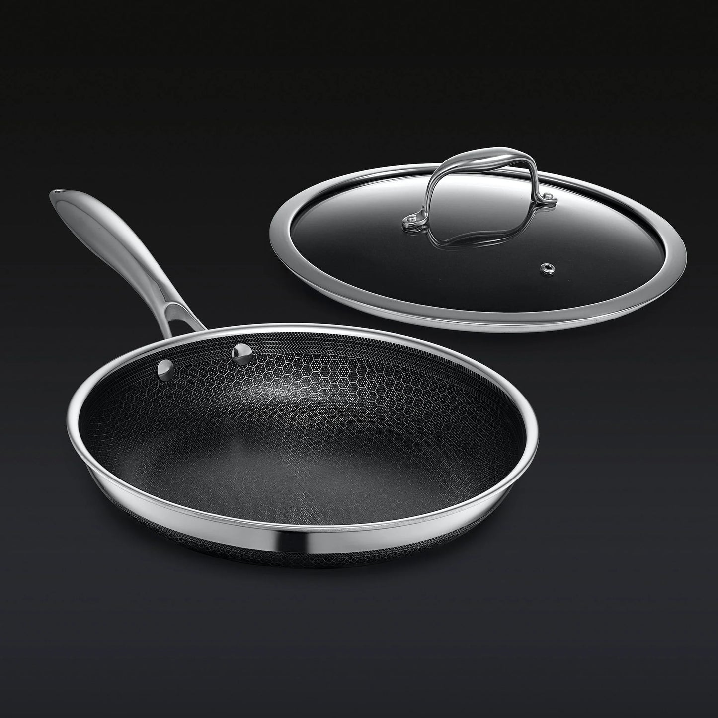Hybrid Fry Pan with Lid, 10