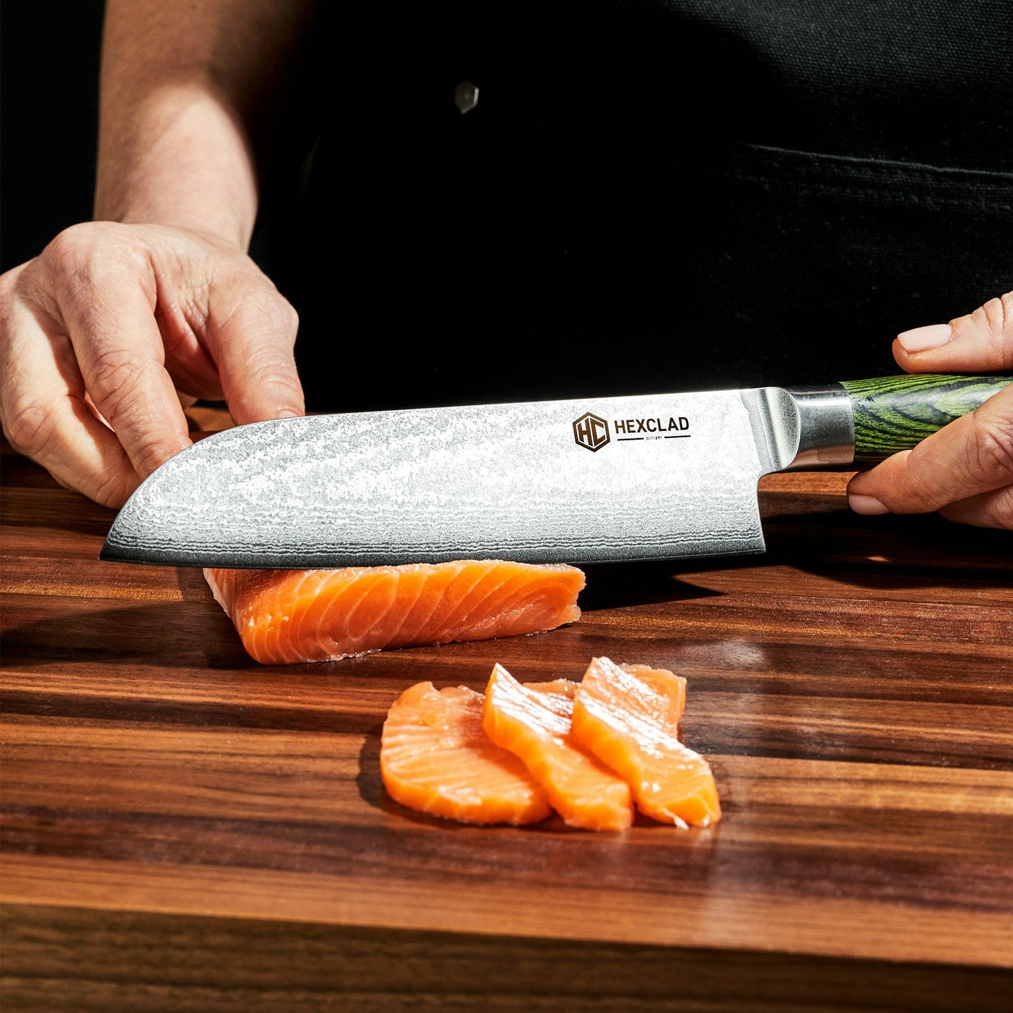 Damascus Steel Santoku Knife, 7