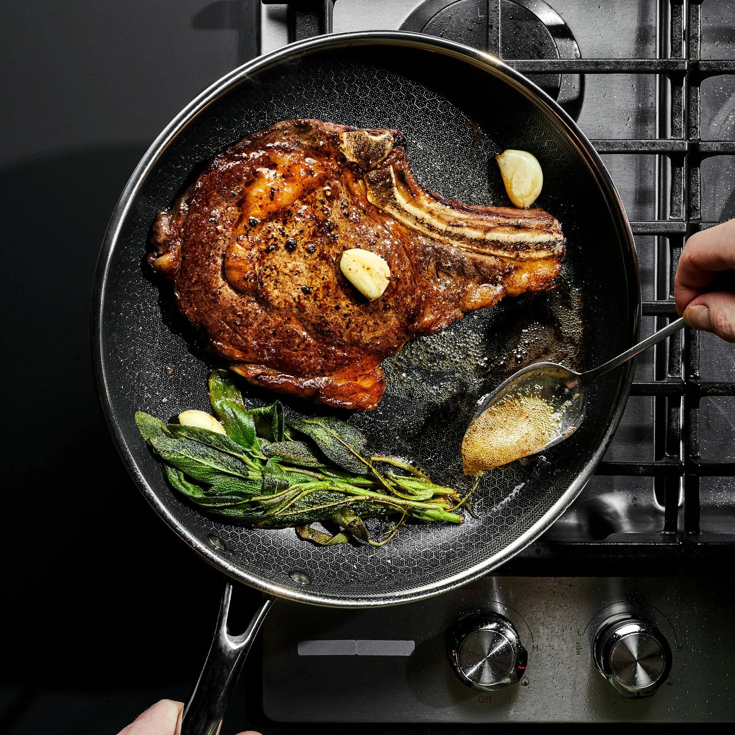 Hybrid Fry Pan Set With Lids, 6-pc