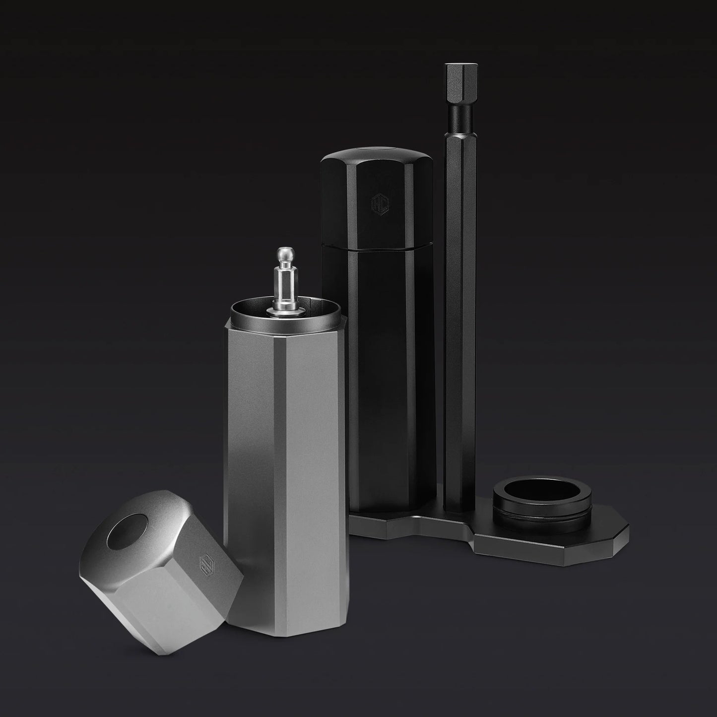 HexMill Tabletop Salt & Pepper Grinder Set